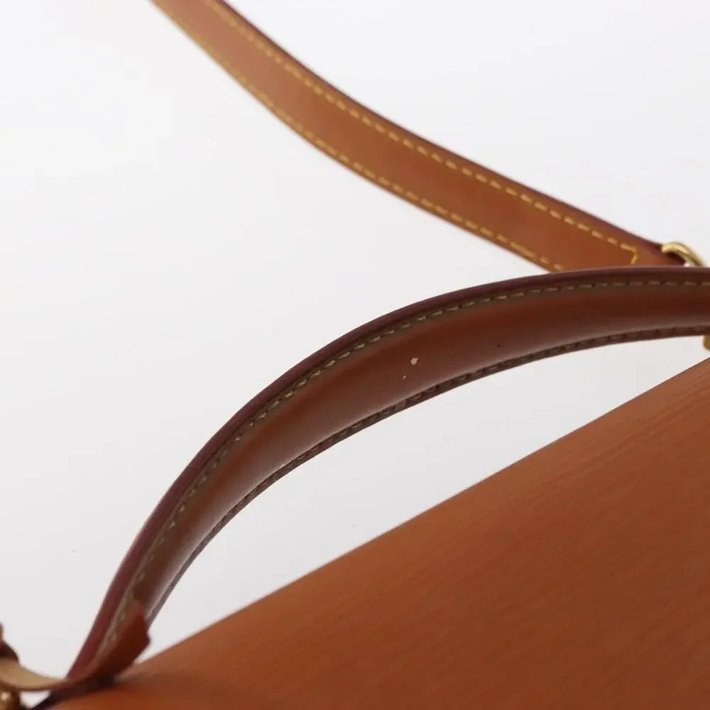 Louis Vuitton Epi Porte Documents Bandouliere Brown Briefcase